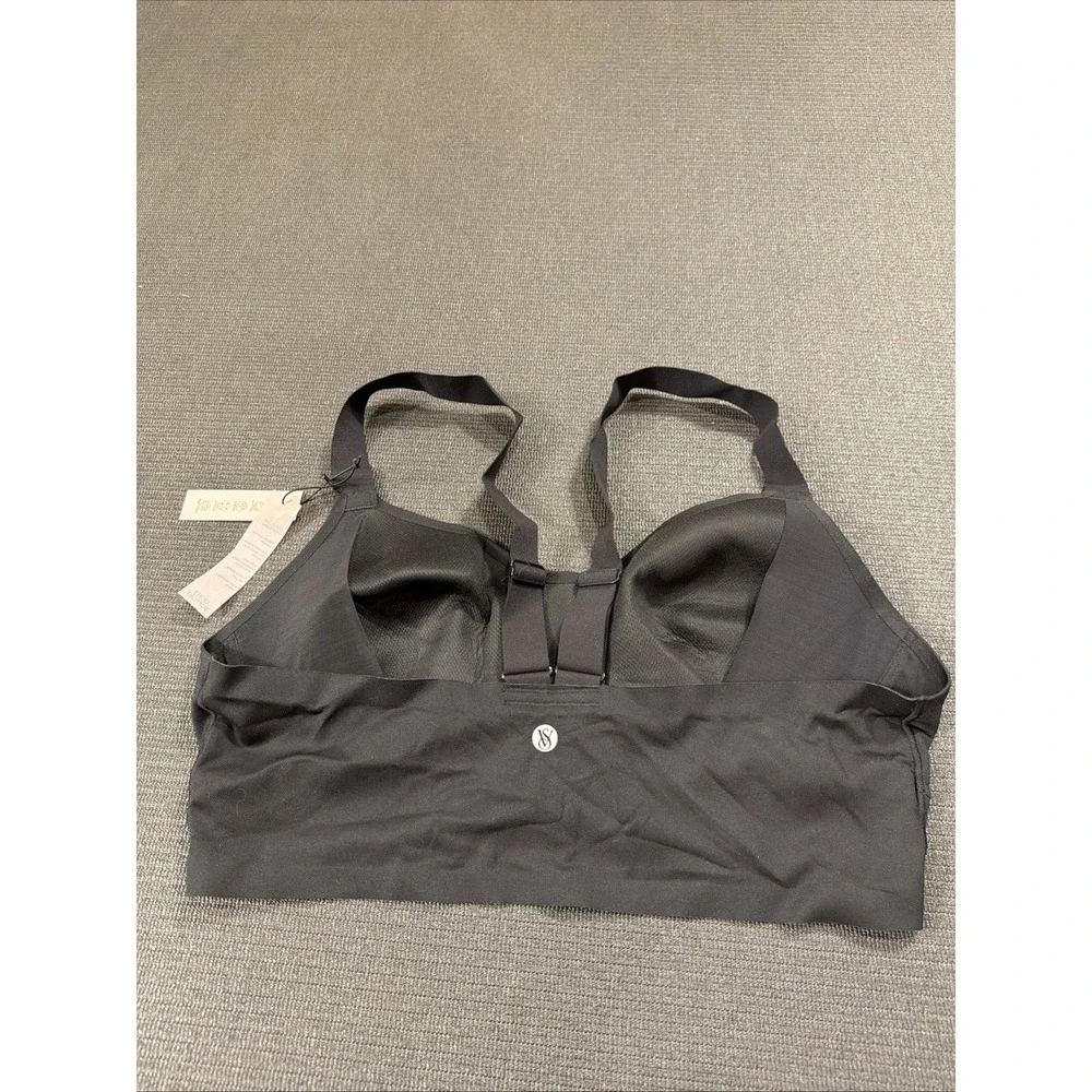 New‎ Victoria's Secret Love Cloud Ruched Sports Bra Black Size XL